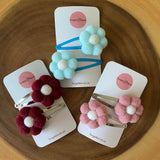 000($10) Forget BKnot - Flower Snap Hair Clips