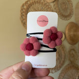 000($10) Forget BKnot - Flower Snap Hair Clips