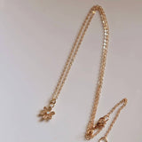 006 ($50) Opal Flower Pendant Charm Necklace