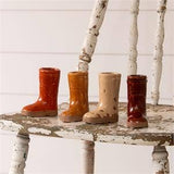 018 ($22) Mini Ceramic Boot Vases