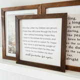 044 ($40) One Day When My Children Are Grown Framed Wood Sign