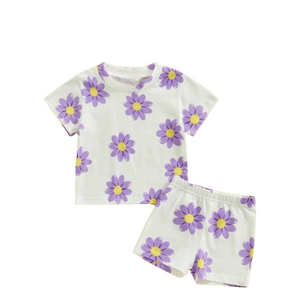 233 ($28) Purple Daisy Set