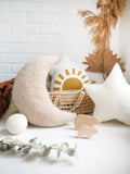 000 ($54) The Butter Flying - Sherpa Moon Pillows