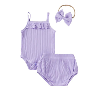 233 ($30) Purple Ribbed Set