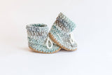 000 ($55-$58) Huddy Buddies - Wool Booties - Sea Glass