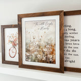 044 ($42) The Earth Laughs In Flowers Framed Sign | Spring Sign