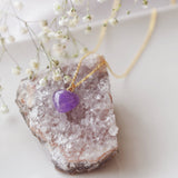 006 ($45) Oh So Lovely - Gemstone Heart Pendant Necklace