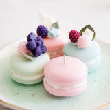 Macaron Dessert Candle Trio | Soy wax