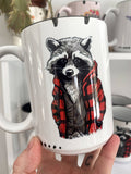 000 ($28) Coco+Bie - Raccoon Hipster Mug