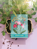 Seed Packet - Sweet Pea Flowers (Gratitude) - Gold Foil