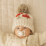 039 ($40) Mushroom Natural Beanie Hat for Baby, Kids & Adults