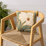 018 ($75) Pillow - Modern Impressions White Floral