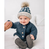 039 ($62) Slate Garter Stitch Cardigan Sweater
