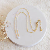 006 ($42) Indi dainty oval opal necklace