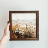 044 ($38) Wildflower Framed Sign
