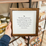 044 ($40) The Best And Most Beautiful Things Wood Sign