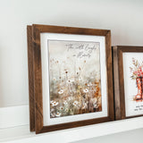 044 ($42) The Earth Laughs In Flowers Framed Sign | Spring Sign