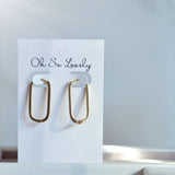 006 ($45) Oh So Lovely - Geneva long Rectangle Hoop