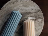 000 ($35) Zoetstudio - Large Ribbed Pillar Candles