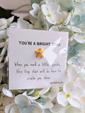 000 ($7) Bright Star Mini Note Card with Personalized Message Option