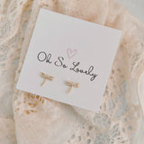 006 ($25) Oh So Lovely - Dragonfly Stud Earrings