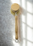000 ($15) Eco Haven - Long Handle Bamboo Pan Brush | With Replaceable Head