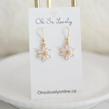 006 ($35) Esmeralda Crystal Cherry Blossom Earrings 