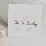 ($50) Jane Heart Studs