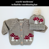 039 ($68) Mushroom Pebble Cardigan Sweater Baby & Toddler