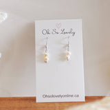 ($28) Dainty Pearl Earrings