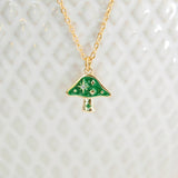 006 ($38) Field Mushroom Necklace 