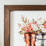 044 ($40) May The Flowers Remind Us Framed Sign