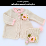 039 ($62) Poppy Handknit Sweater Natural Baby & Toddler