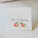 006 ($42) Peach Stud Earrings