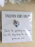 000 ($7) Unicorn Vibes Only Mini Pocket Card with Personalization