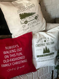 000 ($45) Rustic Girls - Christmas Vacation Pillows