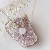 006 ($45) Oh So Lovely - Gemstone Heart Pendant Necklace
