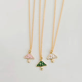 006 ($38) Field Mushroom Necklace 