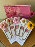 000 ($10) Forget BKnot - Felted Flower Bookmarks
