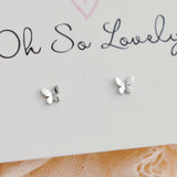 ($22) Selah Tiny Butterfly Stud Earrings