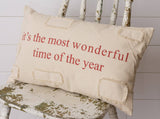 018 ($32) Pillow - It's Most Wonderful Time of The Year