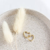 016 ($30) Heart Huggie Hoops