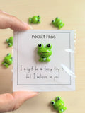 000 ($7) Pocket Frog Encouragement Card with Mini Figurine