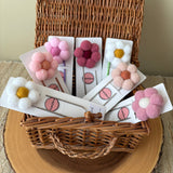 000 ($10) Forget BKnot - Felted Flower Bookmarks