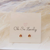 006 ($35) Ladybug Stud Earrings