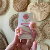000($10) Forget BKnot - Flower Snap Hair Clips