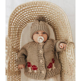 039 ($68) Mushroom Pebble Cardigan Sweater Baby & Toddler