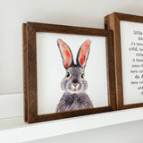 044 ($40) Watercolour Bunny Sign | Framed Easter Sign