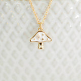 006 ($38) Field Mushroom Necklace 