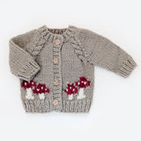 039 ($68) Mushroom Pebble Cardigan Sweater Baby & Toddler